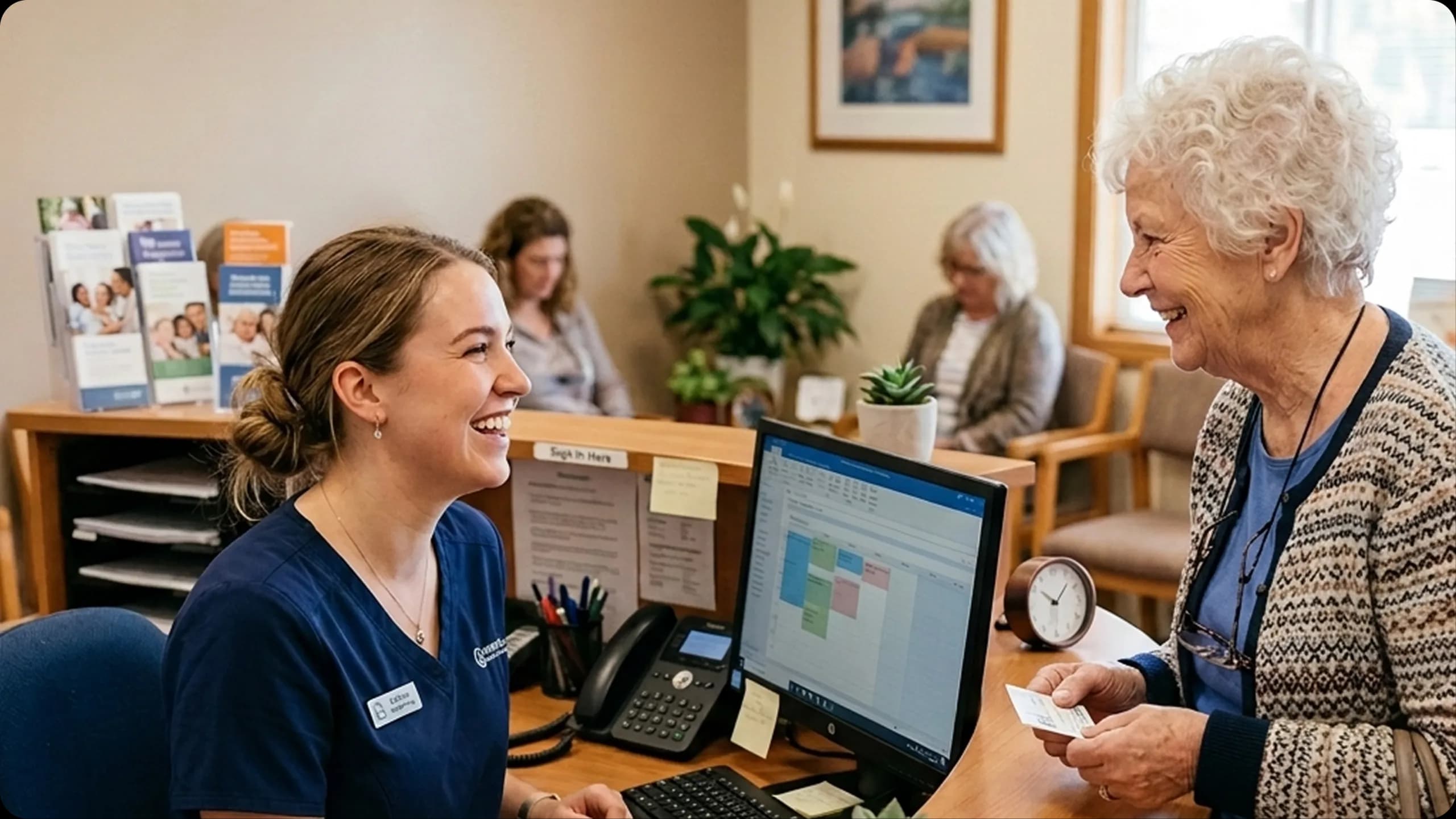 Lebi handling patient calls for a practice